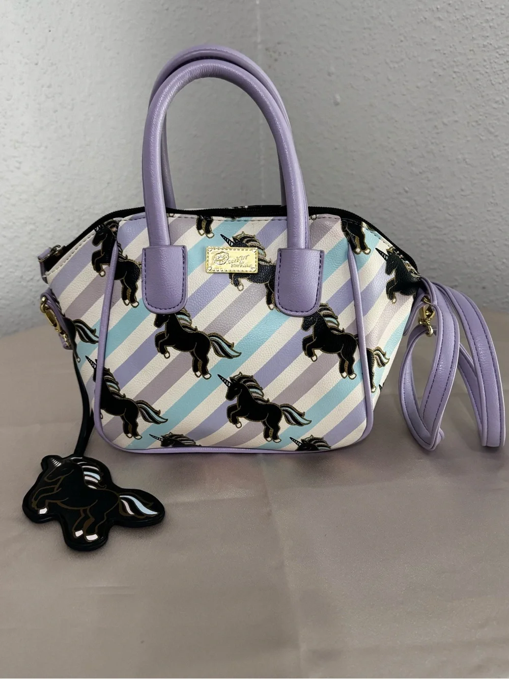 Luv Betsy Unicorn Print Satchel